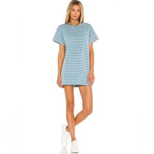 Superdown Revolve Katrina Striped T Shirt Dress Blue & White Size Small